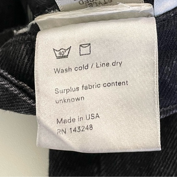 Reformation Julia Cropped Cigarette Frayed High Waist Jean Euphrates 26 - Picture 16 of 16